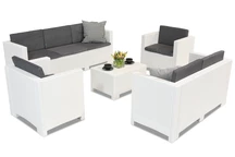 Witte technorattan meubelset Colorado Coffee 7