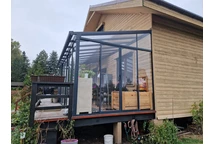 Veranda Sanremo Palram serre - Canopia 3 x 5,4 m grijs