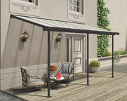 Abri de terrasse en aluminium Sierra Palram 2,3 x 4,6 m gris