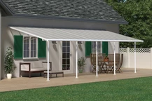 Aluminium terrasoverkapping Sierra Palram 3 x 9,15 m wit