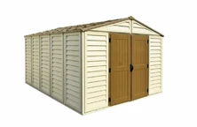 Grote kunststof tuinschuur Duramax WoodBridge Plus 10.5 x 13