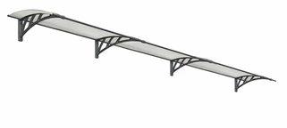 Moderne deurluifel Neo 4,05 m Palram - Canopia antraciet