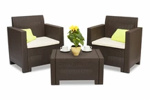 Nebraska Terras bruin Bica technorattan set