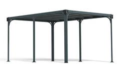 Pavillon de jardin moderne Milano Palram - Auvent 4,3 x 3 m Heat Block