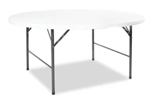 Table traiteur 180 cm ronde pliable Garden Point