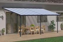 Auvent de terrasse Sierra Palram - Canopia 3 x 6,1 m alu gris