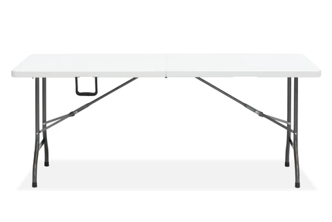 Inklapbare cateringtafelset 180 cm + 4 stoelen