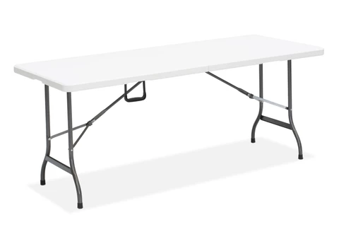 Inklapbare cateringtafelset 180 cm + 4 stoelen