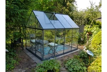 Serre hybride en polycarbonate 1,85 x 2,46 m Palram - Canopia gris