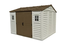 Abri de jardin en plastique Duramax Apex 10,5 x 8 marron
