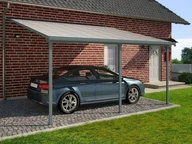 Abri de voiture en aluminium Feria Palram 3 x 5,46 m gris