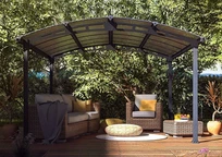 Tuinhuisjes - Toscaanse Palram polycarbonaat tuinhuisje 4,3 m x 3,6 m