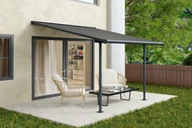 Auvent de terrasse en aluminium Sierra Palram - Canopia 3 x 3,05 m anthracite Heat Block