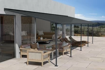 Auvent de terrasse en aluminium Sierra Palram - Canopia 3 x 8,5 m anthracite Heat Block