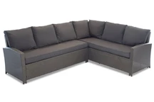 Garden Point coin de jardin en poly rotin Parme anthracite Garden Point