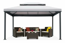 Grijs tuinpaviljoen Valencia 3x4 m Garden Point