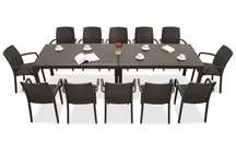 Houston/Indiana Garden Service de table 12 Bica marron