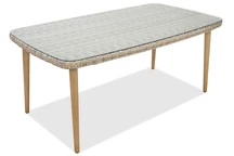 Kunststof rotan tuintafel Kordoba zand Garden Point