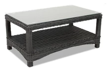 Loungetafel van kunststof rotan antracyt Garden Point antraciet