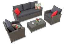 Meubles en résine tressée Parma Coffee 5 anthracite Garden Point