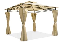 Pavillon de jardin Ibiza 3x3 m crème Garden Point