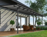 Toit de terrasse en polycarbonate Feria Palram - Canopia 3 x 6,1 m gris