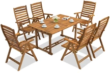 Salon de jardin en bois Birmanie/Bombay 6 Garden Point
