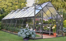 Serre en polycarbonate gris Balance 2,44 x 6,07 m Palram