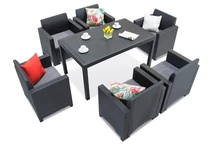 Service de table en technorotin Nebraska Premium 6 anthracite Bica
