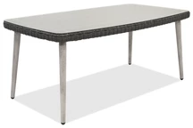 Table de jardin Cordoba en techno rotin anthracite Garden Point