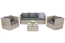 Technorattan tuinset Roma Coffee 5 Garden Point grijs