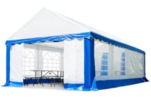 Tente de réception de jardin blanc Bavaria 4x8m Garden Point