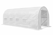 Witte plastic tunnel 2,5x8m Tuinpunt