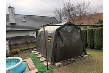 Tente garage Store Boss 2,4 x 3,6 m anthracite