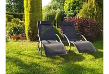 Un ensemble de deux chaises à bascule de jardin Orlando Garden Point