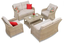 Garden Point exclusieve technorattan meubelset Toledo Coffee 6 beige