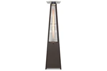 Parasol chauffant pyramide Saturn marron Garden Point
