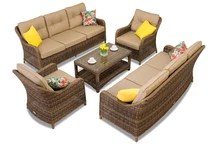 Toledo Coffee 8 bruin Garden Point luxe technorattan meubelset