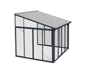 Tuinkamer Veranda Sanremo Palram - Canopia 3 x 3 m grijs