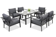 Aluminium tuinmeubelen Sydney Premium 6 Garden Point antraciet