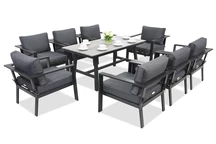 Aluminium tuinmeubelen Sydney Premium 8 Garden Point antraciet