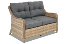 Canapé Toledo de techno rotin 2 places Garden Point cappuccino