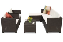 Colorado Relax Corner 6 bruin Bica technorattan loungemeubilair