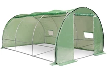 Folietunnel 3x4,5m groen met oprolbare folie Tuinpunt