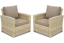 Bristol Garden Point beige technorattan fauteuil - set van 2 stuks