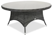 Kunststof rotan tafel Toledo rond Garden Point antraciet