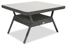 Kunststof rotan tafel Toledo vierkant Garden Point antraciet