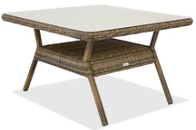 Kunststof rotan tafel Toledo vierkant Garden Point bruin