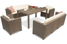 Meuble en rotin Colorado Apetito 8 Bica cappuccino