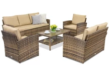 Meubles de jardin Monaco Coffee 7 Garden Point marron
